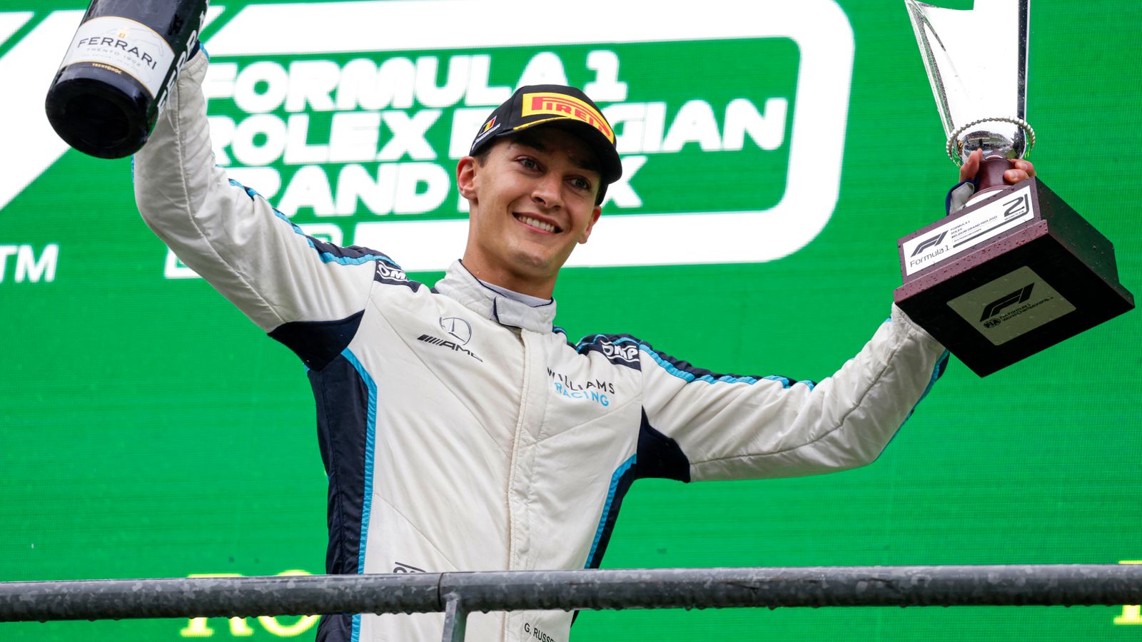 FORMULA 1 : George Russell Embraces First F1 Podium in History Shortest Race FORMULA 1 : George Russell Embraces First F1 Podium in History Shortest Race