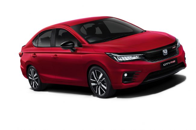 Honda City RS in red colour